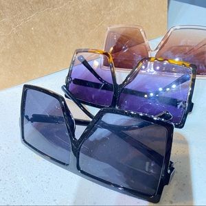 Triple pack of square lens sunglasses